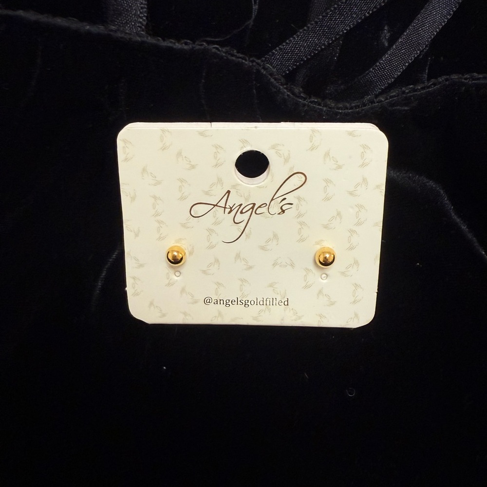 Angels Gold Filled Stud Earrings